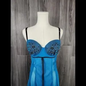 Linea Donatella | Intimates & Sleepwear | Linea Donatella Elegant Blue ...